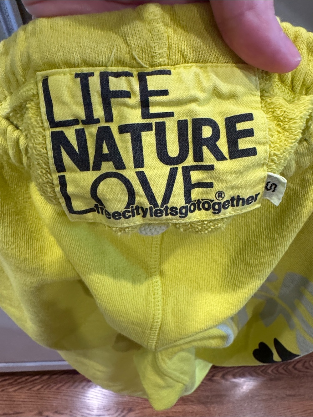 NWOT freecity Bright Yellow Logo Sweatpants - Picture 2 of 6